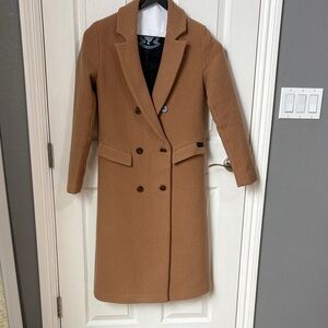 Scotch & Soda women’s Double-Breasted Tan Coat